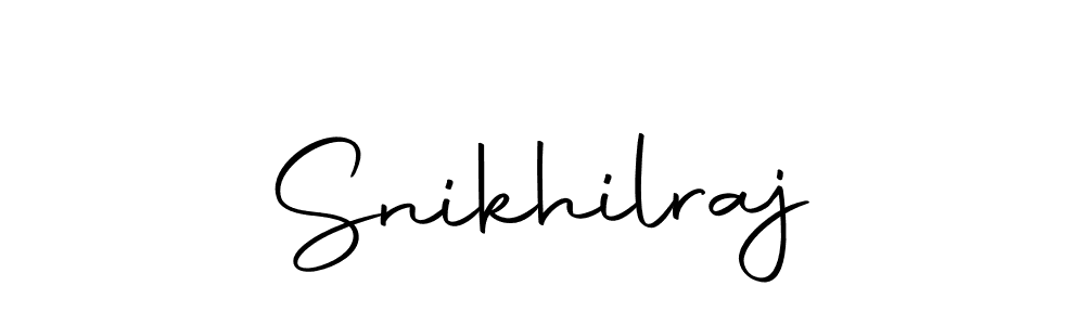 Snikhilraj stylish signature style. Best Handwritten Sign (Autography-DOLnW) for my name. Handwritten Signature Collection Ideas for my name Snikhilraj. Snikhilraj signature style 10 images and pictures png