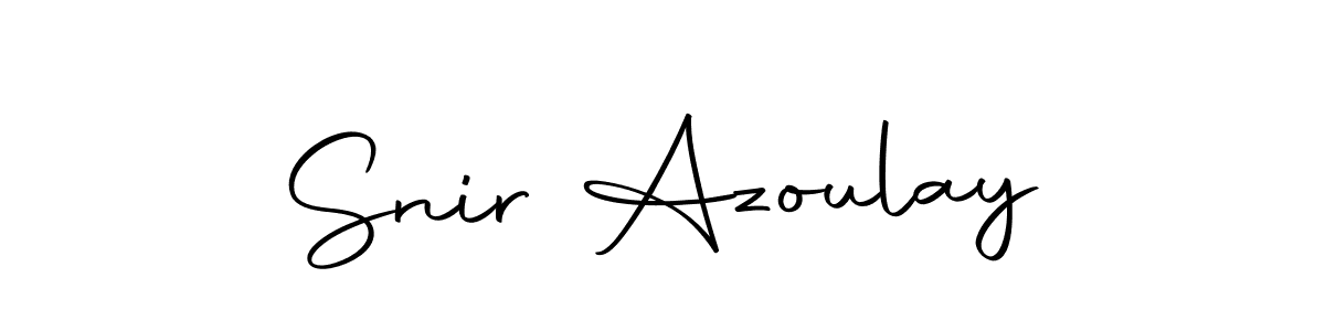 Create a beautiful signature design for name Snir Azoulay. With this signature (Autography-DOLnW) fonts, you can make a handwritten signature for free. Snir Azoulay signature style 10 images and pictures png