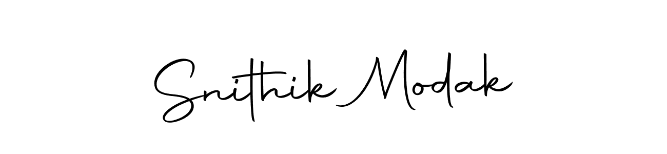 Make a beautiful signature design for name Snithik Modak. With this signature (Autography-DOLnW) style, you can create a handwritten signature for free. Snithik Modak signature style 10 images and pictures png