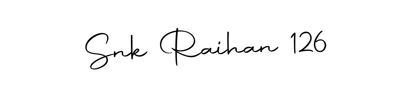 How to make Snk Raihan 126 signature? Autography-DOLnW is a professional autograph style. Create handwritten signature for Snk Raihan 126 name. Snk Raihan 126 signature style 10 images and pictures png