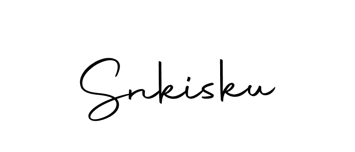 You should practise on your own different ways (Autography-DOLnW) to write your name (Snkisku) in signature. don't let someone else do it for you. Snkisku signature style 10 images and pictures png