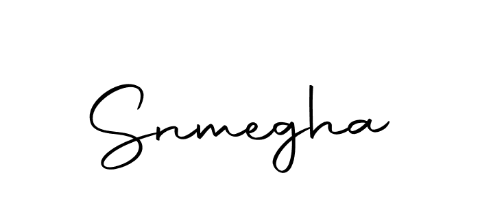 Design your own signature with our free online signature maker. With this signature software, you can create a handwritten (Autography-DOLnW) signature for name Snmegha. Snmegha signature style 10 images and pictures png