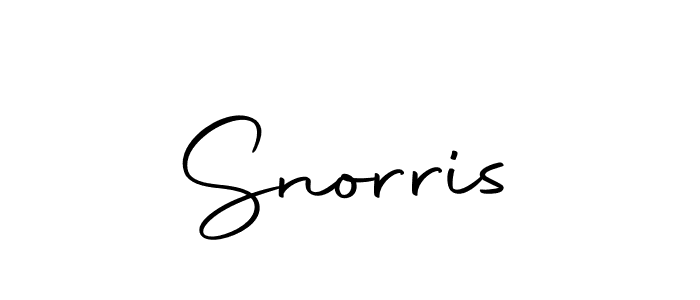 Make a beautiful signature design for name Snorris. With this signature (Autography-DOLnW) style, you can create a handwritten signature for free. Snorris signature style 10 images and pictures png