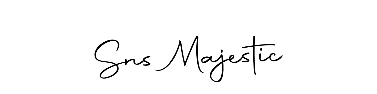 Make a beautiful signature design for name Sns Majestic. With this signature (Autography-DOLnW) style, you can create a handwritten signature for free. Sns Majestic signature style 10 images and pictures png