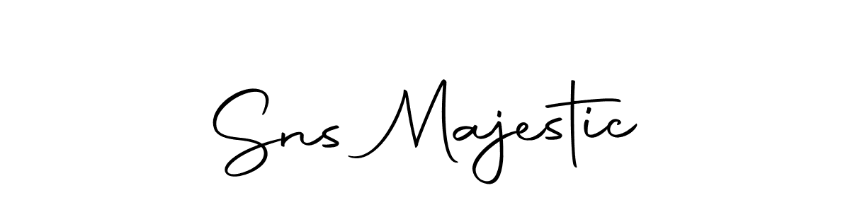 Make a beautiful signature design for name Sns Majestic. With this signature (Autography-DOLnW) style, you can create a handwritten signature for free. Sns Majestic signature style 10 images and pictures png