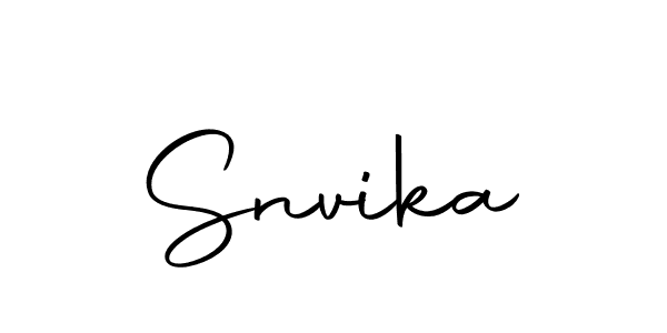 Make a beautiful signature design for name Snvika. With this signature (Autography-DOLnW) style, you can create a handwritten signature for free. Snvika signature style 10 images and pictures png
