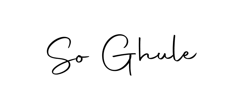 How to make So Ghule signature? Autography-DOLnW is a professional autograph style. Create handwritten signature for So Ghule name. So Ghule signature style 10 images and pictures png