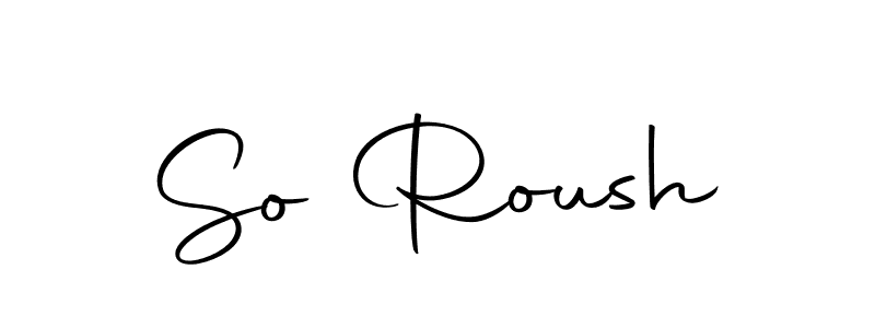 Design your own signature with our free online signature maker. With this signature software, you can create a handwritten (Autography-DOLnW) signature for name So Roush. So Roush signature style 10 images and pictures png