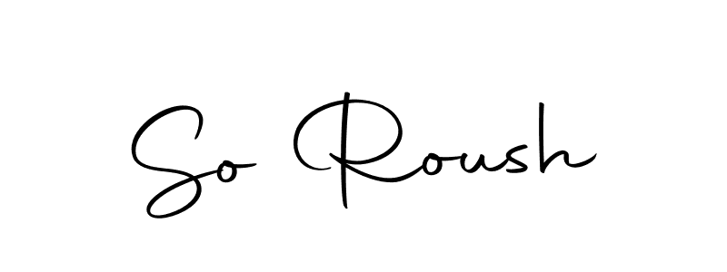 Design your own signature with our free online signature maker. With this signature software, you can create a handwritten (Autography-DOLnW) signature for name So Roush. So Roush signature style 10 images and pictures png