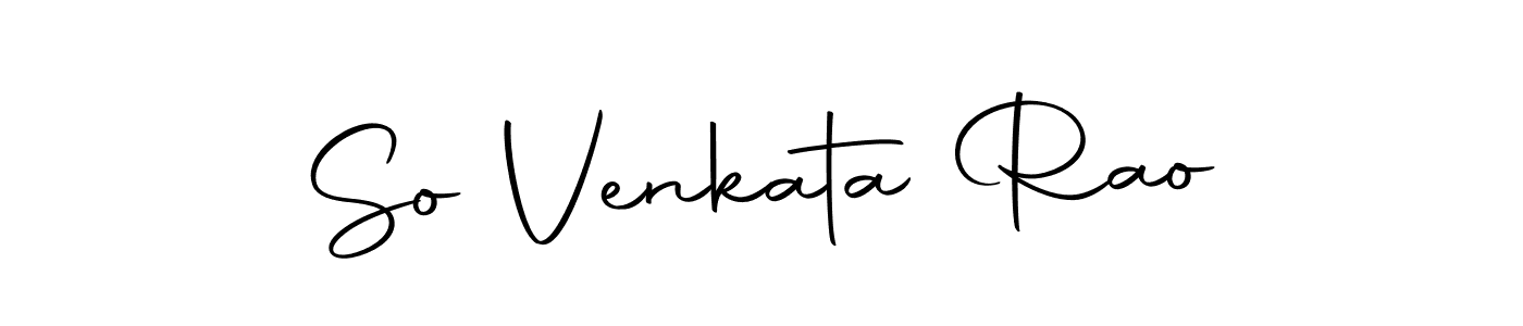 Also we have So Venkata Rao name is the best signature style. Create professional handwritten signature collection using Autography-DOLnW autograph style. So Venkata Rao signature style 10 images and pictures png