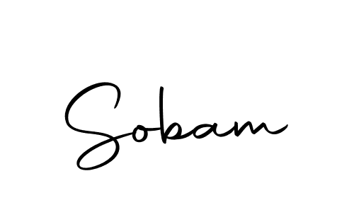 Use a signature maker to create a handwritten signature online. With this signature software, you can design (Autography-DOLnW) your own signature for name Sobam. Sobam signature style 10 images and pictures png