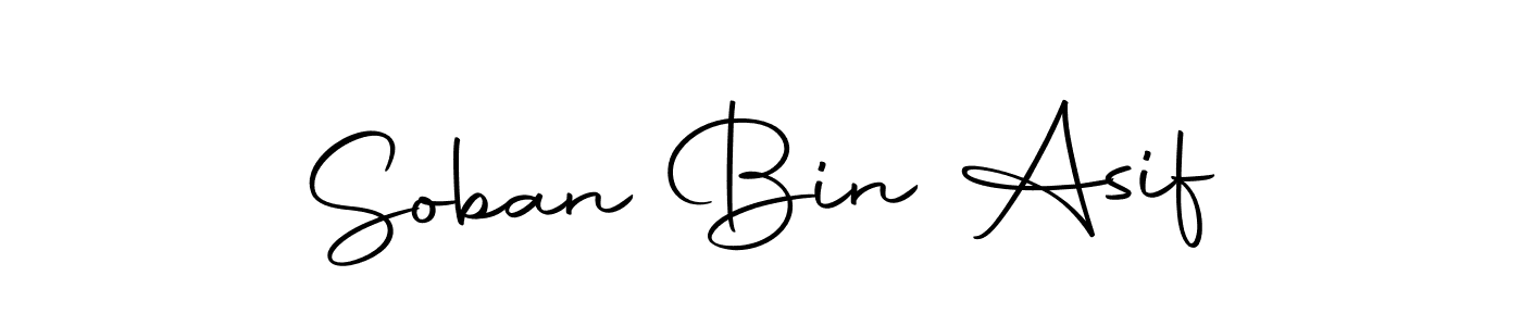You can use this online signature creator to create a handwritten signature for the name Soban Bin Asif. This is the best online autograph maker. Soban Bin Asif signature style 10 images and pictures png