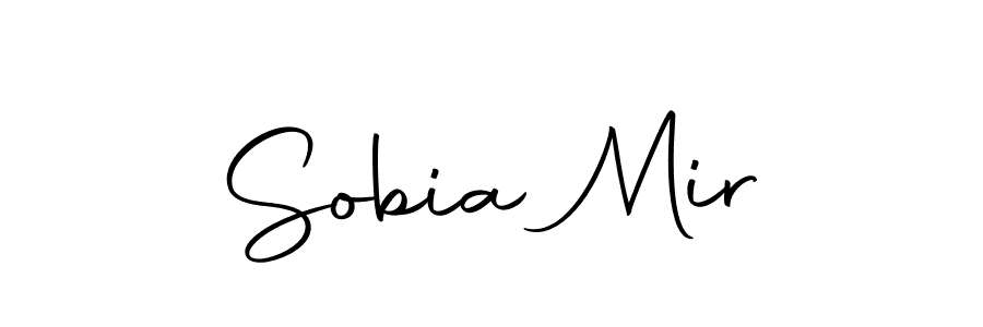 Use a signature maker to create a handwritten signature online. With this signature software, you can design (Autography-DOLnW) your own signature for name Sobia Mir. Sobia Mir signature style 10 images and pictures png