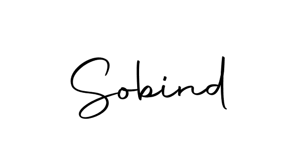 Use a signature maker to create a handwritten signature online. With this signature software, you can design (Autography-DOLnW) your own signature for name Sobind. Sobind signature style 10 images and pictures png