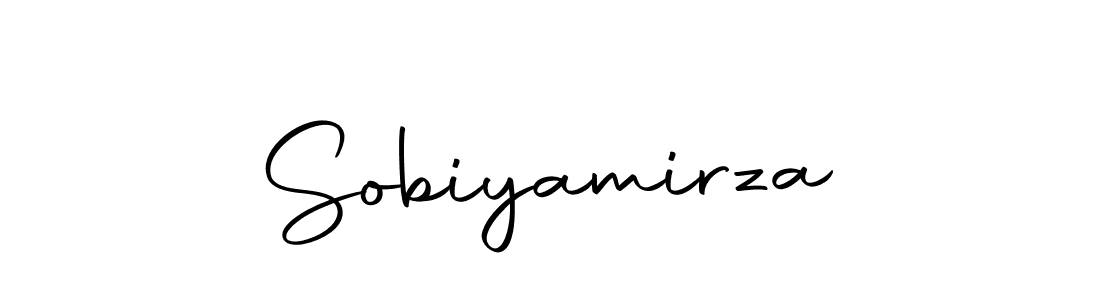 Create a beautiful signature design for name Sobiyamirza. With this signature (Autography-DOLnW) fonts, you can make a handwritten signature for free. Sobiyamirza signature style 10 images and pictures png