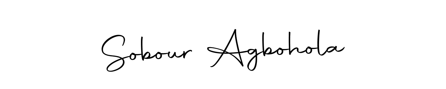 The best way (Autography-DOLnW) to make a short signature is to pick only two or three words in your name. The name Sobour Agbohola include a total of six letters. For converting this name. Sobour Agbohola signature style 10 images and pictures png