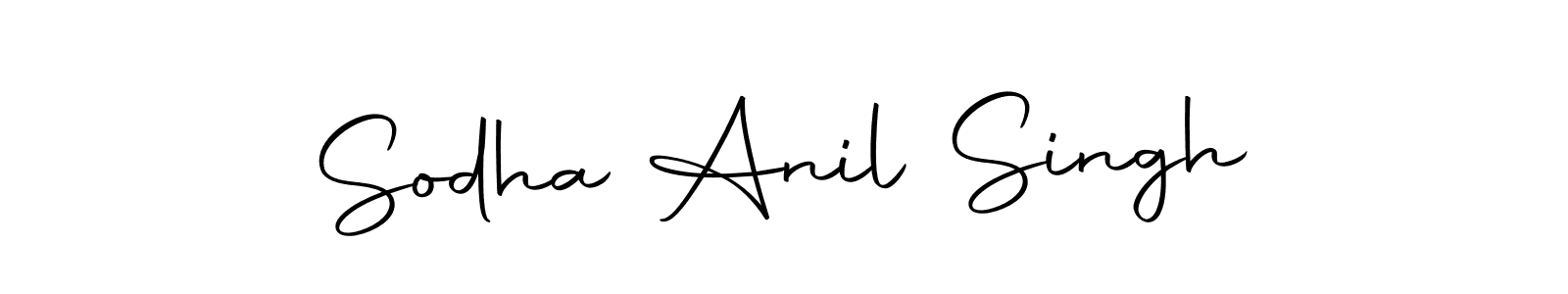 Create a beautiful signature design for name Sodha Anil Singh. With this signature (Autography-DOLnW) fonts, you can make a handwritten signature for free. Sodha Anil Singh signature style 10 images and pictures png