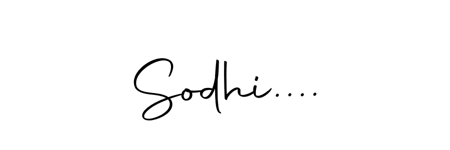 Create a beautiful signature design for name Sodhi..... With this signature (Autography-DOLnW) fonts, you can make a handwritten signature for free. Sodhi.... signature style 10 images and pictures png