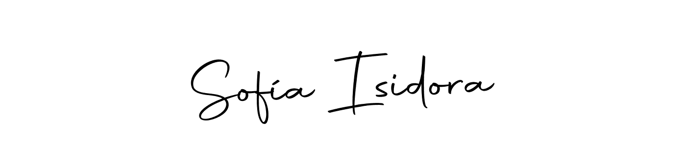 How to make Sofía Isidora signature? Autography-DOLnW is a professional autograph style. Create handwritten signature for Sofía Isidora name. Sofía Isidora signature style 10 images and pictures png
