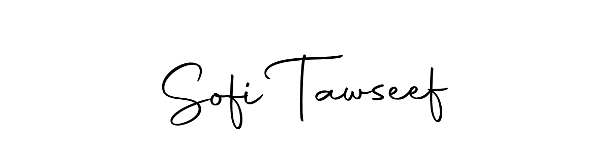 How to make Sofi Tawseef name signature. Use Autography-DOLnW style for creating short signs online. This is the latest handwritten sign. Sofi Tawseef signature style 10 images and pictures png