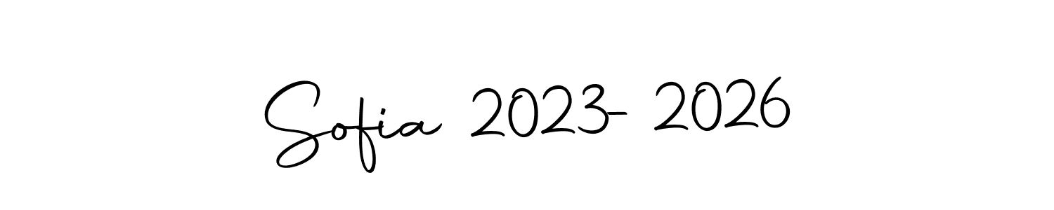 Make a short Sofia 2023-2026 signature style. Manage your documents anywhere anytime using Autography-DOLnW. Create and add eSignatures, submit forms, share and send files easily. Sofia 2023-2026 signature style 10 images and pictures png