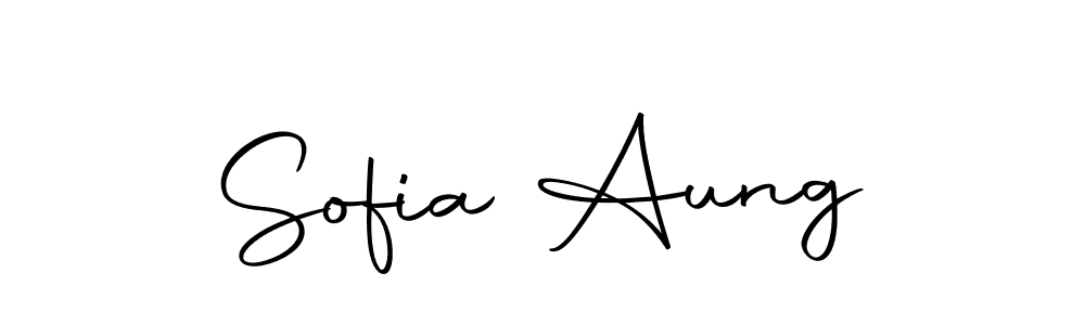 Create a beautiful signature design for name Sofia Aung. With this signature (Autography-DOLnW) fonts, you can make a handwritten signature for free. Sofia Aung signature style 10 images and pictures png