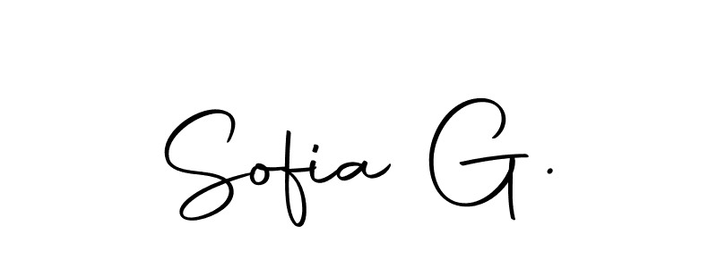 Also You can easily find your signature by using the search form. We will create Sofia G. name handwritten signature images for you free of cost using Autography-DOLnW sign style. Sofia G. signature style 10 images and pictures png