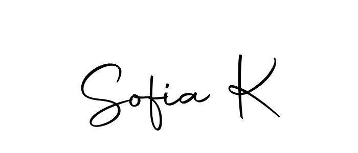 Make a beautiful signature design for name Sofia K. With this signature (Autography-DOLnW) style, you can create a handwritten signature for free. Sofia K signature style 10 images and pictures png