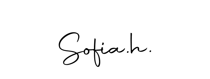 Here are the top 10 professional signature styles for the name Sofia.h.. These are the best autograph styles you can use for your name. Sofia.h. signature style 10 images and pictures png