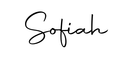 How to make Sofiah name signature. Use Autography-DOLnW style for creating short signs online. This is the latest handwritten sign. Sofiah signature style 10 images and pictures png