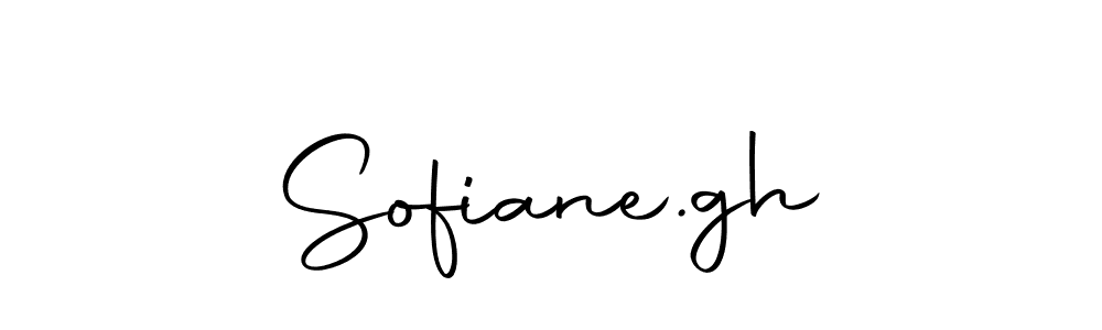 Design your own signature with our free online signature maker. With this signature software, you can create a handwritten (Autography-DOLnW) signature for name Sofiane.gh. Sofiane.gh signature style 10 images and pictures png