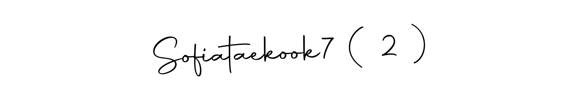 Design your own signature with our free online signature maker. With this signature software, you can create a handwritten (Autography-DOLnW) signature for name Sofiataekook7 ( 2 ). Sofiataekook7 ( 2 ) signature style 10 images and pictures png