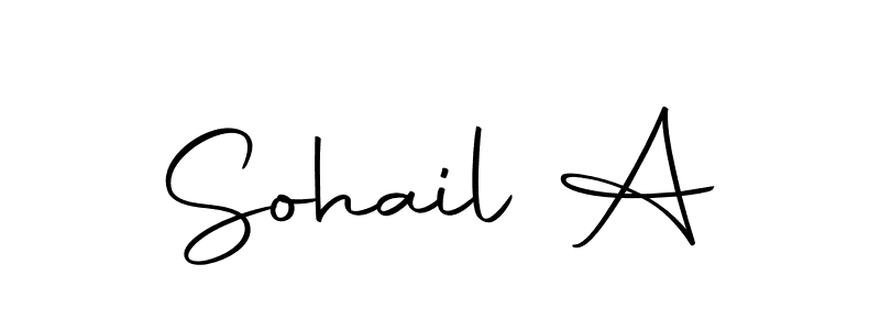 You can use this online signature creator to create a handwritten signature for the name Sohail A. This is the best online autograph maker. Sohail A signature style 10 images and pictures png