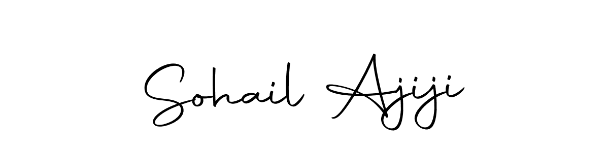 How to make Sohail Ajiji name signature. Use Autography-DOLnW style for creating short signs online. This is the latest handwritten sign. Sohail Ajiji signature style 10 images and pictures png
