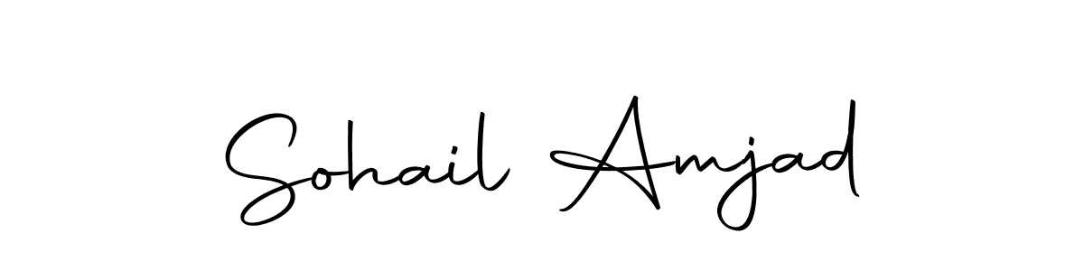 Use a signature maker to create a handwritten signature online. With this signature software, you can design (Autography-DOLnW) your own signature for name Sohail Amjad. Sohail Amjad signature style 10 images and pictures png