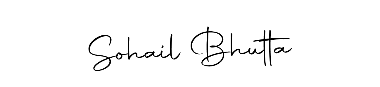 Create a beautiful signature design for name Sohail Bhutta. With this signature (Autography-DOLnW) fonts, you can make a handwritten signature for free. Sohail Bhutta signature style 10 images and pictures png