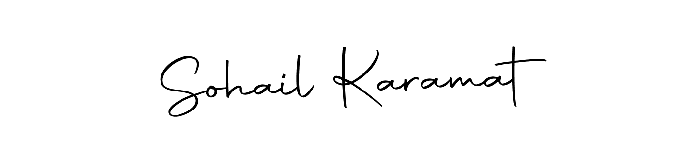 This is the best signature style for the Sohail Karamat name. Also you like these signature font (Autography-DOLnW). Mix name signature. Sohail Karamat signature style 10 images and pictures png