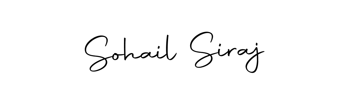 Create a beautiful signature design for name Sohail Siraj. With this signature (Autography-DOLnW) fonts, you can make a handwritten signature for free. Sohail Siraj signature style 10 images and pictures png
