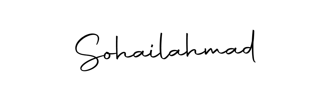Create a beautiful signature design for name Sohailahmad. With this signature (Autography-DOLnW) fonts, you can make a handwritten signature for free. Sohailahmad signature style 10 images and pictures png