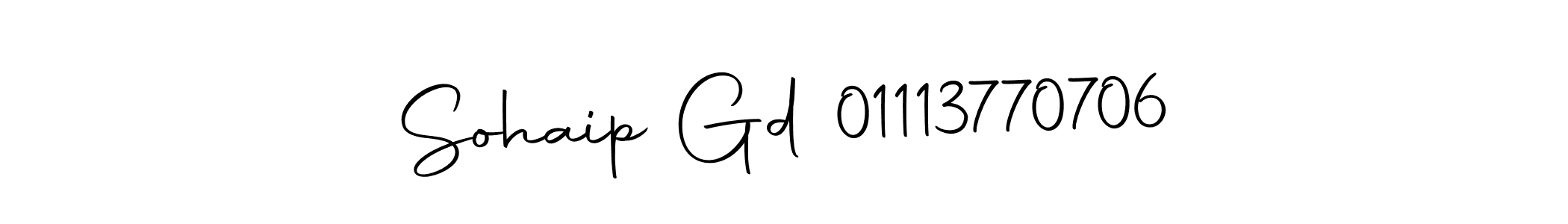 The best way (Autography-DOLnW) to make a short signature is to pick only two or three words in your name. The name Sohaip Gd 01113770706 include a total of six letters. For converting this name. Sohaip Gd 01113770706 signature style 10 images and pictures png