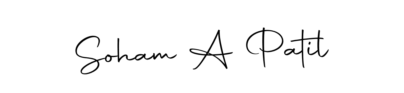 This is the best signature style for the Soham A Patil name. Also you like these signature font (Autography-DOLnW). Mix name signature. Soham A Patil signature style 10 images and pictures png