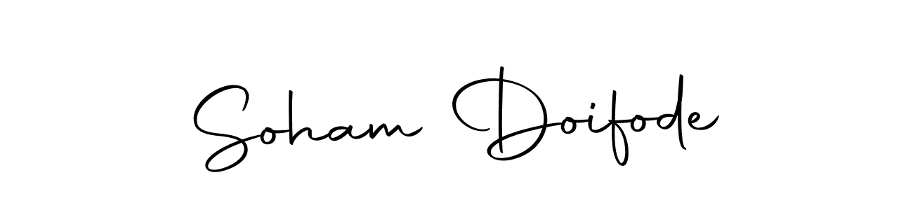 How to make Soham Doifode name signature. Use Autography-DOLnW style for creating short signs online. This is the latest handwritten sign. Soham Doifode signature style 10 images and pictures png