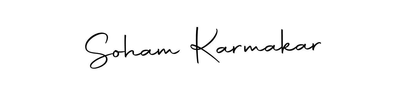 The best way (Autography-DOLnW) to make a short signature is to pick only two or three words in your name. The name Soham Karmakar include a total of six letters. For converting this name. Soham Karmakar signature style 10 images and pictures png