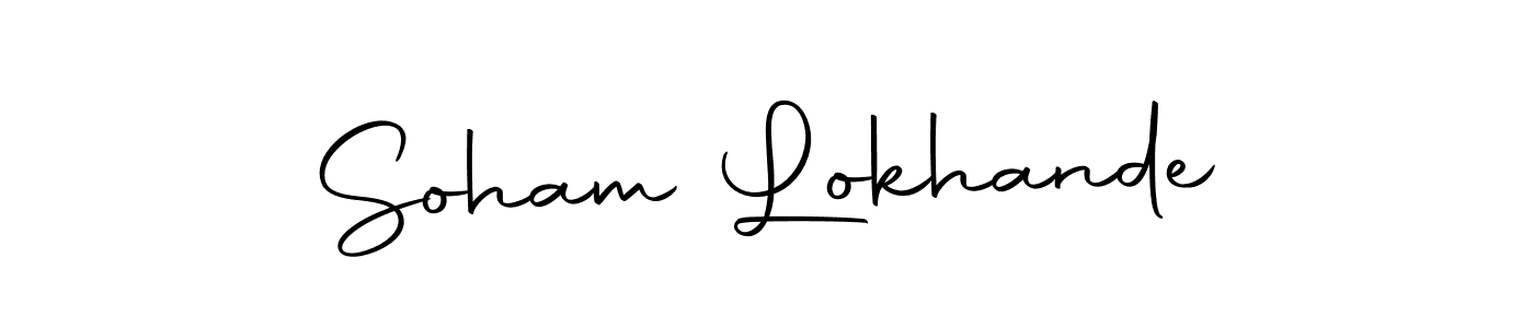 Soham Lokhande stylish signature style. Best Handwritten Sign (Autography-DOLnW) for my name. Handwritten Signature Collection Ideas for my name Soham Lokhande. Soham Lokhande signature style 10 images and pictures png
