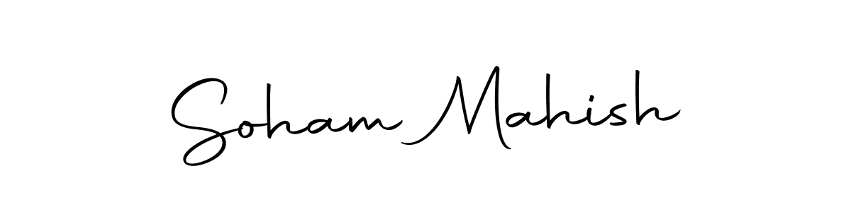 The best way (Autography-DOLnW) to make a short signature is to pick only two or three words in your name. The name Soham Mahish include a total of six letters. For converting this name. Soham Mahish signature style 10 images and pictures png