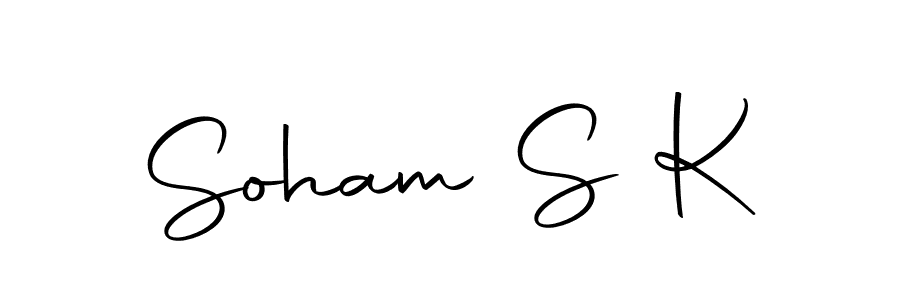 Soham S K stylish signature style. Best Handwritten Sign (Autography-DOLnW) for my name. Handwritten Signature Collection Ideas for my name Soham S K. Soham S K signature style 10 images and pictures png