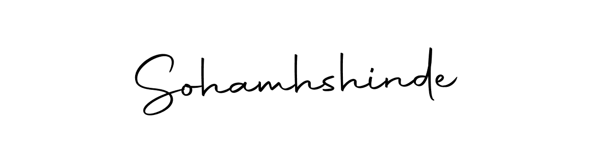 The best way (Autography-DOLnW) to make a short signature is to pick only two or three words in your name. The name Sohamhshinde include a total of six letters. For converting this name. Sohamhshinde signature style 10 images and pictures png