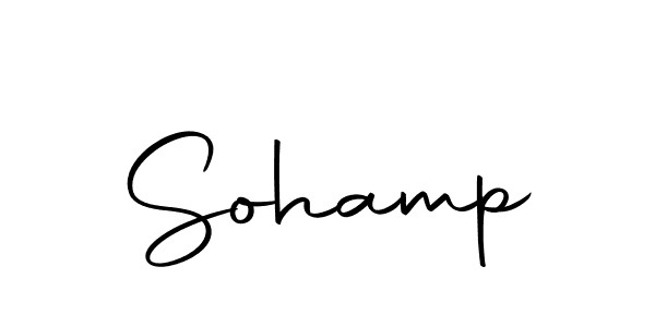 How to make Sohamp name signature. Use Autography-DOLnW style for creating short signs online. This is the latest handwritten sign. Sohamp signature style 10 images and pictures png