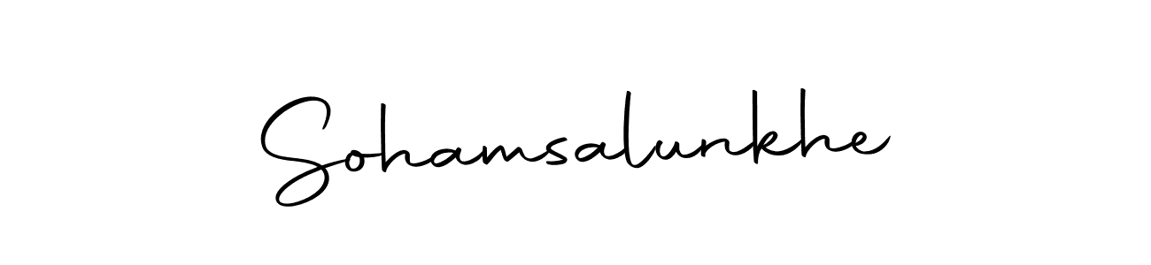 Make a beautiful signature design for name Sohamsalunkhe. With this signature (Autography-DOLnW) style, you can create a handwritten signature for free. Sohamsalunkhe signature style 10 images and pictures png