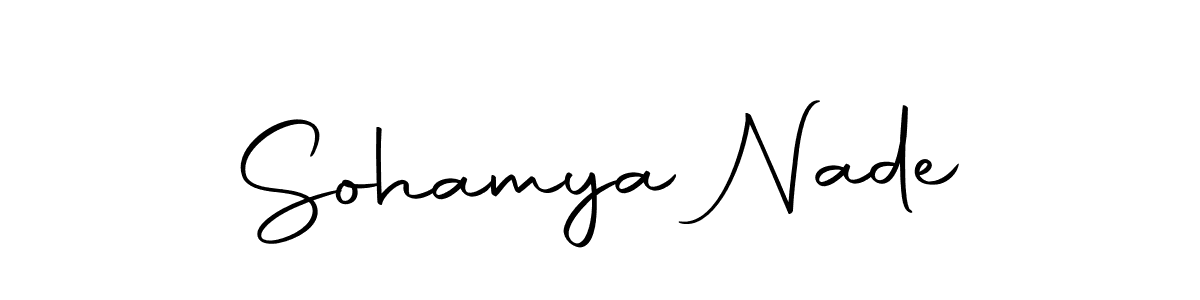 Sohamya Nade stylish signature style. Best Handwritten Sign (Autography-DOLnW) for my name. Handwritten Signature Collection Ideas for my name Sohamya Nade. Sohamya Nade signature style 10 images and pictures png